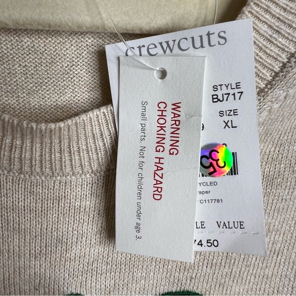 Crewcuts Girls Sequin Pumpkin Teddie Sweater - Picture 12 of 12